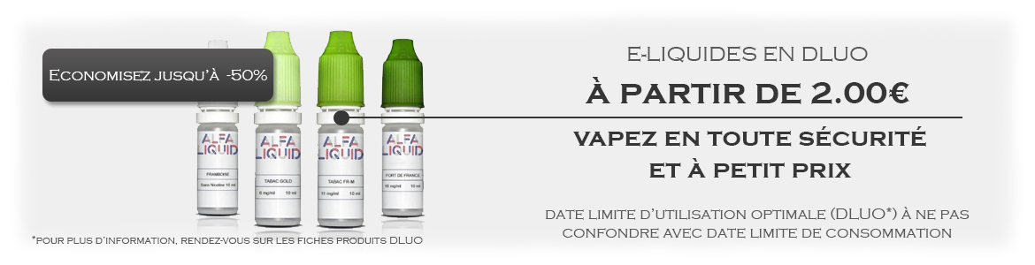 Vos e-liquides à petit prix